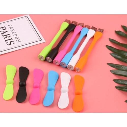 Mini Flexible Bendable USB Fan for Power Bank Laptop PC AC Charger Portable Hand Fan Computer Summer Gadget