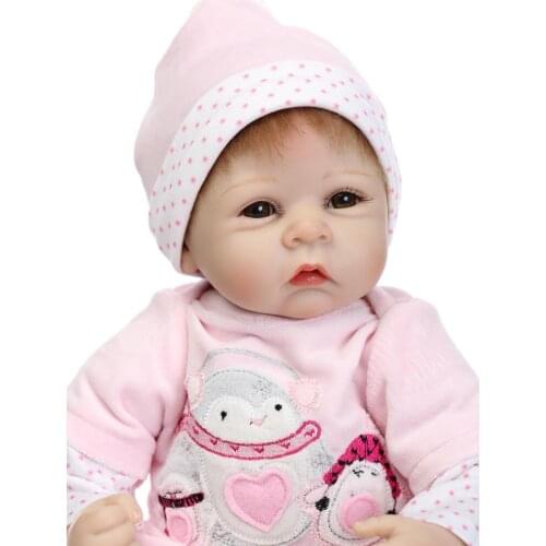 Girl reborn silicone dolls 20"NPK reborn babies dolls for children gift educational toys realistic baby new born bonecas reborn