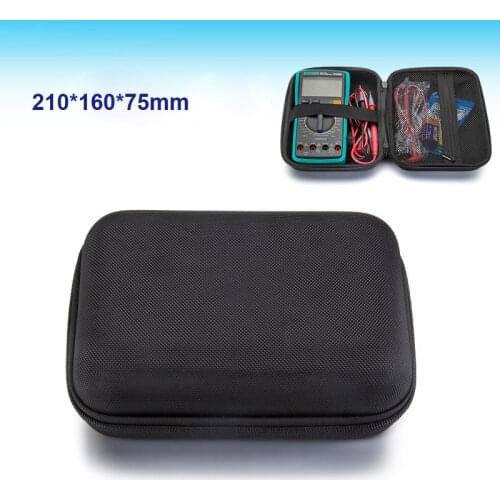 Multimeter Bag Multi-functional Electrical Hardware Tools Bag Test Leads Storage Box Mini Portable Organizer Cases 210*160*75mm