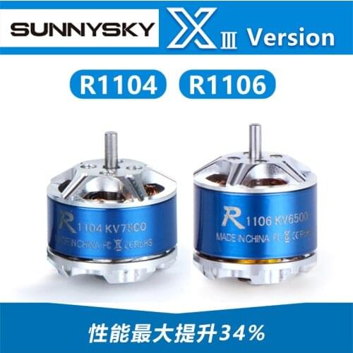 Sunnysky R1104 R1106 5500KV 6500KV 8000KV Brushless Motor Blue for RC Racing Racer Drone Quadcopter