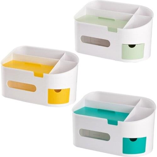 Waterproof Roll Toilet Paper Holder Tissue Box Multifunctional Desktop Organizer Phone Stand Storage K0AB