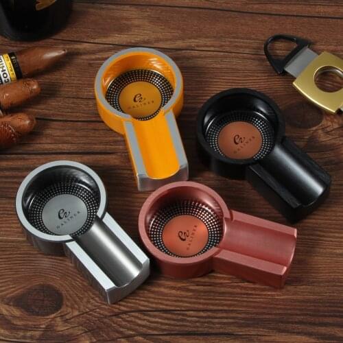 High Quality Portable Cigar Car Ashtrays Mold Home Office Ash Trays Cigarette Holder Smoke Tray Smoking Accessories Men Gifts