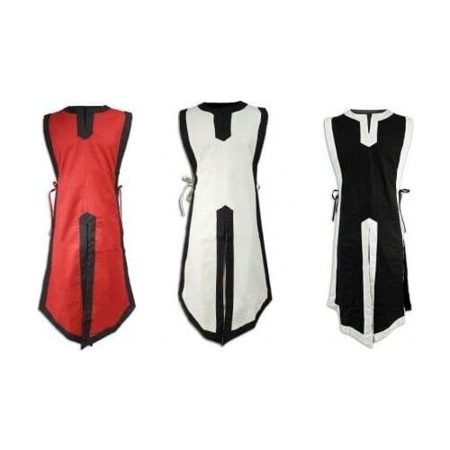 Adult Men Medieval Viking Normans Military Solider Costume King Guard Long Top Armor Shirt Sleeveless Vest Slit Tunic For Men