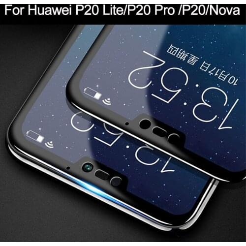 2Pcs Huawei P 20 P20 Lite Tempered Glass Protector Full Cover Explosion-proof Screen Protector Film For Huawei P20 Lite P20 Pro