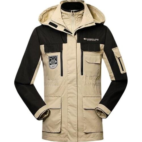 2-in-1 set Winter jacket men women Down liner thermal coat windproof waterproof outdoor Skiing hiking jacket mountaineering wear