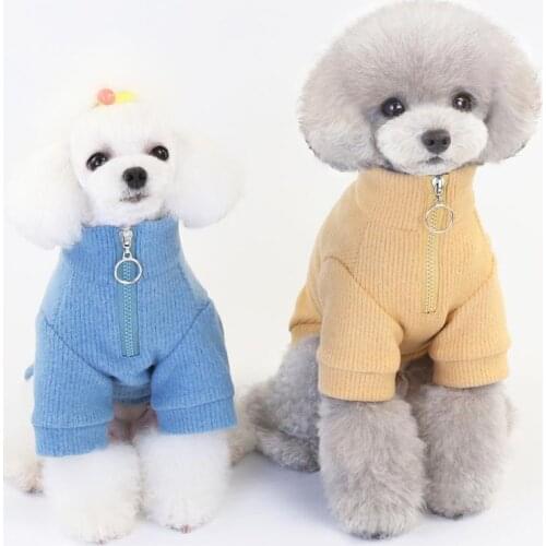 Winter Pet clothing dog clothing Dog cat clothes Solid color dog sweaters small and medium pet clothes for dogs clothes for cats
