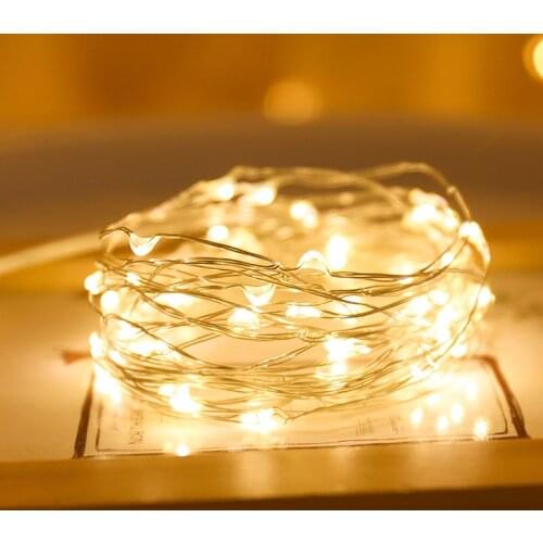 1/2/3M Led String Lights Fairy Lights Wedding Party Decor Garland Home Christmas Festival New Year Decoration Include Battery
