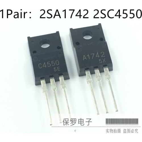 100% New&original 2SA1742 2SC4550 A1742 C4550 TO-220 1 pair