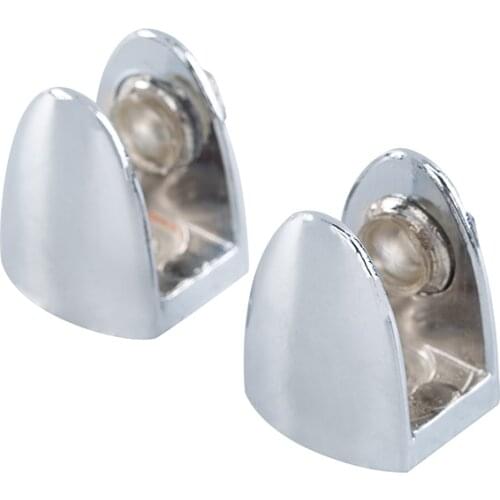 4Pieces Glass Clamps Half Round Shelves Support Corner Bracket Furniture Glass Clamps Clips Wall Mounted Glass Clamp Holder