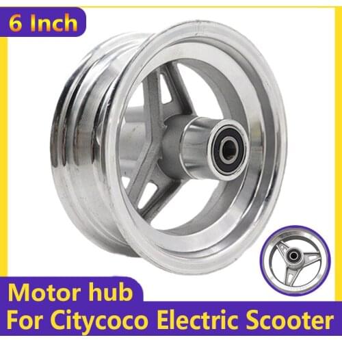 6 Inch Aluminum Wheel Hub 10x6.00-6 Tire Front Wheel Hub for Little Citycoco Electric Scooter Modification Accessories Parts