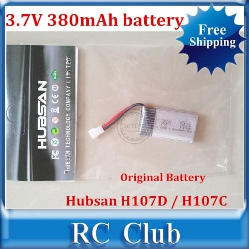 Hubsan Battery 3.7V 380mAh Battery H107-a24 for Hubsan X4 H107C / H107D Remote Control Quadcopter Spare Parts