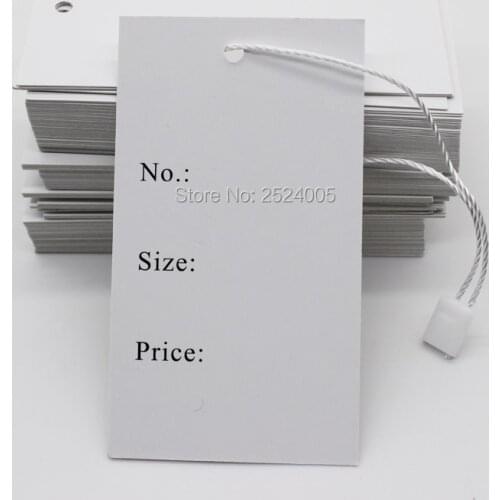 Free shipping stock clothing price hang tag/garment paper hang tag/custom clothing hang tag/item no. size tag 200 pcs a lot