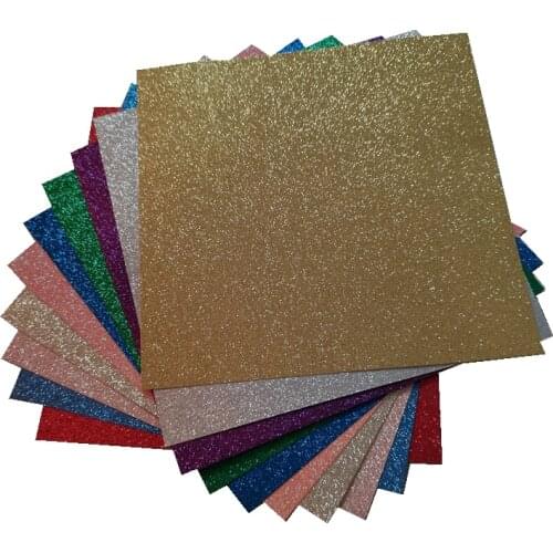 15Pcs 12x12" Glitter Paper DIY Craft Gift Wrapping Paper For Greeting Cards, Notebooks, Handmade, Christmas Decor