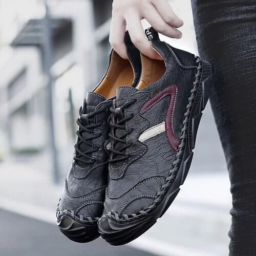 Big shoe cuero sneakers formal scarpa man sport leather large spring 47 2020 breathable mens chinese Male casual scarpe summer