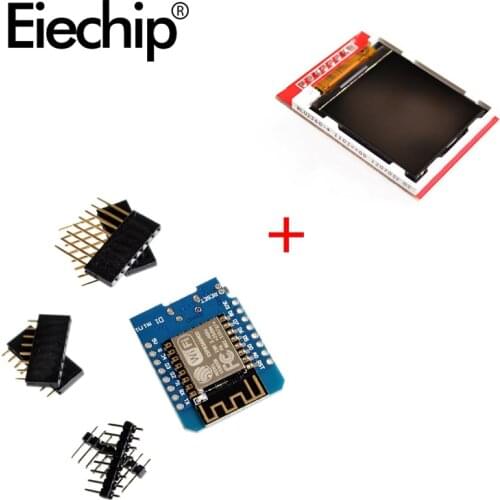 ESPDuino NodeMCU Mini D1 Wireless Wifi Module,with TFT Color 1.44inch LCD Screen for Arduino,ESP-12F ESP8266 Development Board