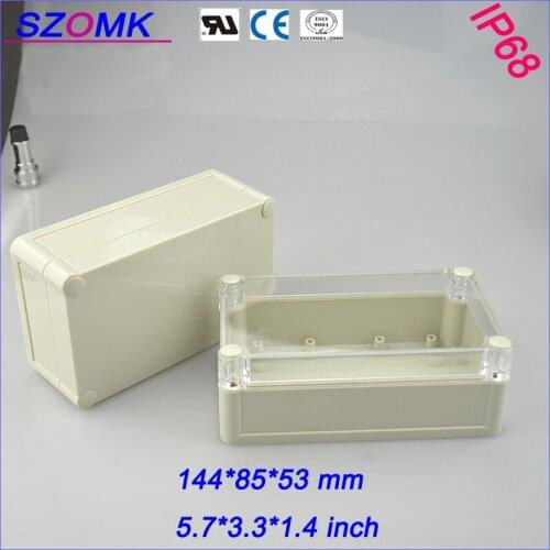 Brand box electronic enclosure box (1 pcs) 144*85*53mm waterproof junction housing plastic enclosure for electrical housing case