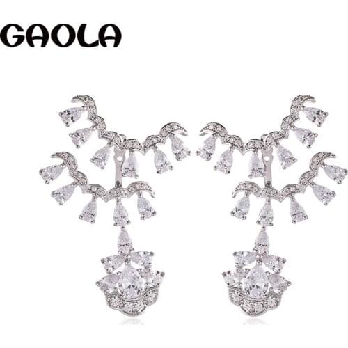 GAOLA High Quality Flower Dangle Earrings Geometric Earring Women Girls Gift GLE9314