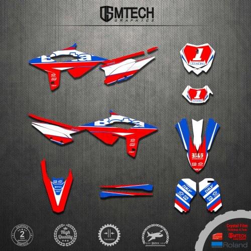 DSMTECH Motorcycle Team Graphic Decal & Sticker Kit For BETA RR 2020-2022 2020 2021 2022 Graphic