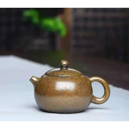 Yixing Purple Clay Pot Raw Ore Sesame Fragment Mud Wood-fired Xishi Pot Teapot Tea Set