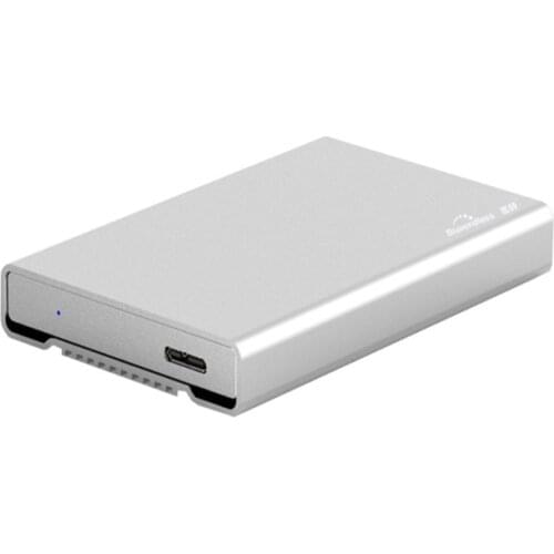 MOLA Blueendless External HDD Enclosure Aluminum SSD Box USB 3.0 Micro-B/Type C 2.5'' Case SATA Hard Drive Box for Laptop PC