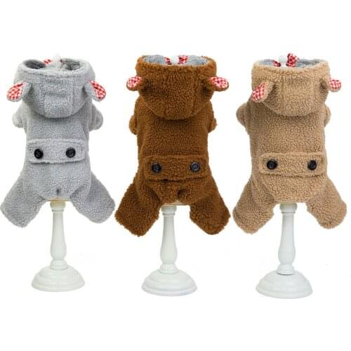 Pet Cat Dog clothes Warm Fleece Costumes winter dog coats Halloween dog Costume Drop Shipping