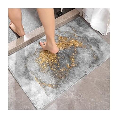 Nordic Minimalist Style Indoor Bathroom Rug Non-slip Bathroom Set Absorbent Dirt Catcher Bathroom Floor Mats Bedroom Door Mat