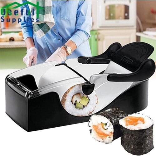 Creative Household Diy Roll Sushi Machine Non Stick Sushi Making Gadget Simple Easy Rice Ball Mold Kitchen Supplies Accessories