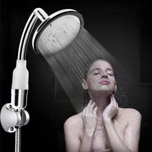 6 Inch Round Filter Shower Head ABS Rainfall Shower Head Water Saving Removable And Washable Shower Heads Bathroom Accessories
