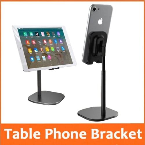Desktop Bracket Lazy Flat Mobile Phone iPad support General Metal Telescopic Desktop Stand Holder Mount Adapter Gift