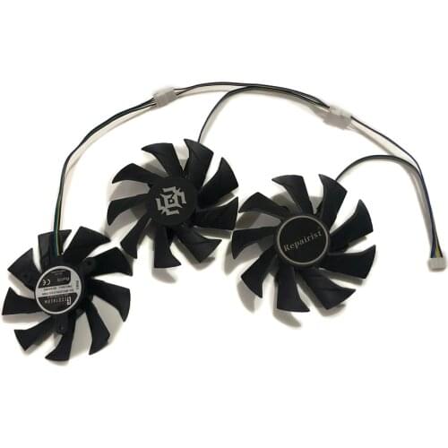 3pcs/set GeForce GTX1070 GPU Cooler Graphics Card Fan For ZOTAC GTX1070-8GD5 X-Gaming OC Video Cards Cooling