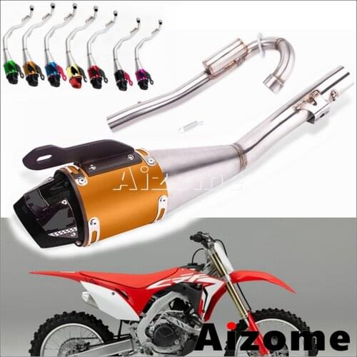 Motorcycle Full Exhaust System Muffler Pipe Kit For Hoda CRF230F CRF 230F 2008-2020 2019 2018 CRF 230 F Dirt Bike MX Motocross