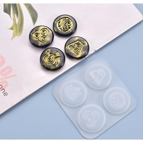 Crystal Epoxy Resin Mold Religion Symbols Hanging Pendant Casting Silicone Mould