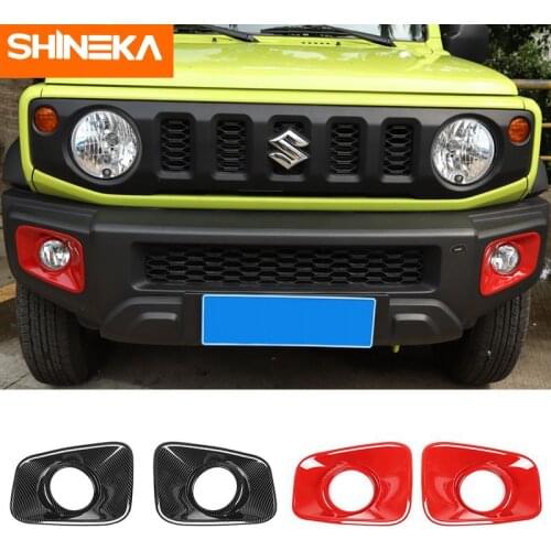 SHINEKA Lamp Guard for suzuki jimny bumper Fog Lights Cover Decoration Stickers For for suzuki jimny 2019