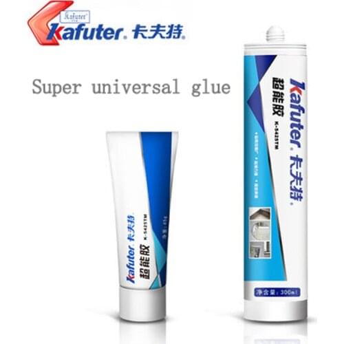 Kafuter Super universal glue MS nail-free adhesive Strong seal waterproof white environmental protection Fast curing