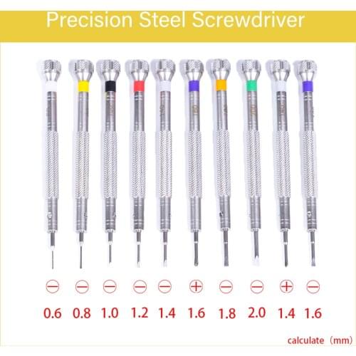 10 pcs 316# Steel Extreme Hardness Watchmakers / Jewellers Screwdriver Set Precision Screwdrivers Watch Repair Tool