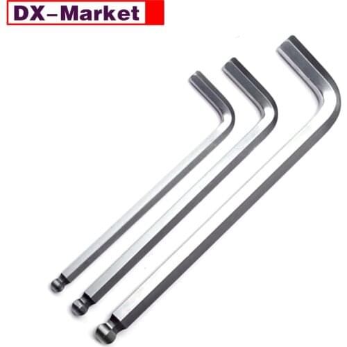3mm Hex Key 20pcs , Lengthened Handle Hex Wrrench , 45# Carbon Steel Ball End Wrench Tool Manufactuer,H003