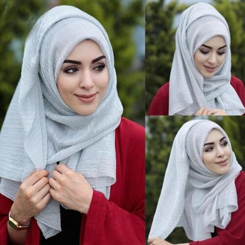 75*180CM Muslim Women Hijab Scarf Instant Shawl Islamic foulard Headscarf femme musulman hijabs Arab Headwrap Scarves kopftuch