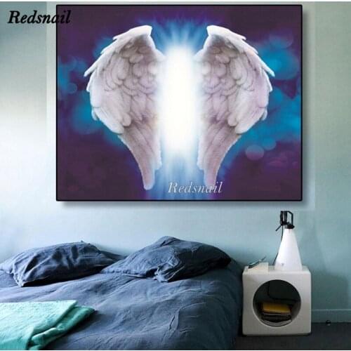 DIY Diamond painting Angel Wings 5D Full Square/Round Drill mosaic Diamonds Embroidery Wall Art EE975