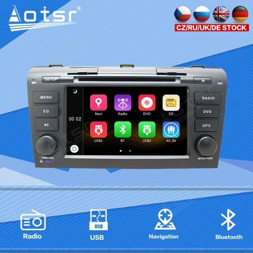 For Mazda 3 2004 2005 - 2009 Car Radio Multimedia Player Stereo Audio Navi GPS 2 din Head Unit Vertical Touch Screen Windows Ce