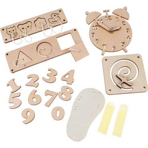 Baby Busy Board Diy Accessories Material Busyboard Early Childhood Education Wooden Toys Scrapbook Puzzle Supplies
