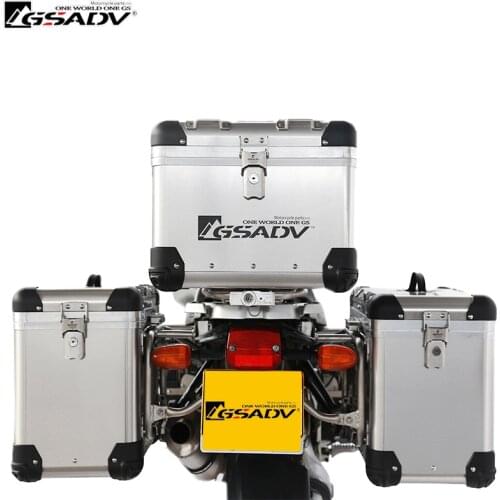 For BMW R1150GS Panniers Luggage Box Aluminum Top Case Waterproof Storage Case Steel Rack