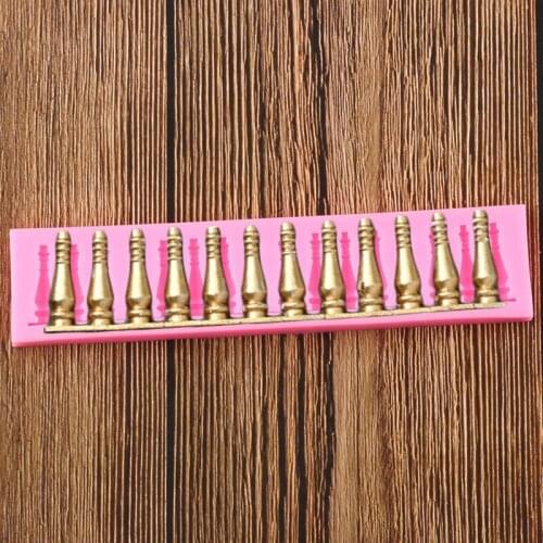 European Railing Lace Border Silicone Molds Wedding Cake Decorating Tools DIY Baking Fondant Chocolate Candy Polymer Clay Moulds