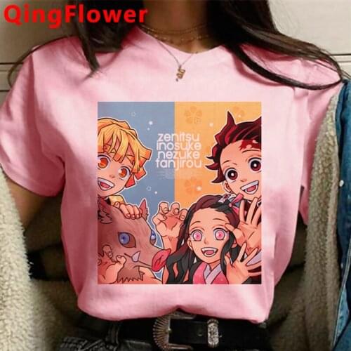 Japanese Anime Demon Slayer Harajuku T Shirt Men Kawaii Manga Kimetsu No Yaiba Tshirt Funny Cartoon T-shirt Graphic Top Tee Male