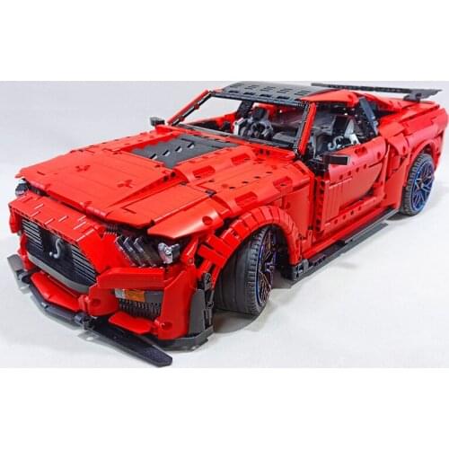 K135 Super 18K MOC Super Racing Car GT500 High Tech MOC-50047 with Light 3386PCS Building Block Bricks Toys For Kids Gift
