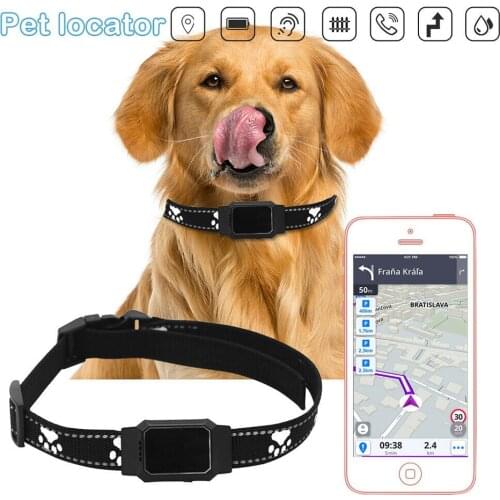 Pet Dog GPS Locator Finder Real-time Tracking Collar Security Finder Anti-lost Auto Anti Bark dog Collar Rechargeable Stop Bark