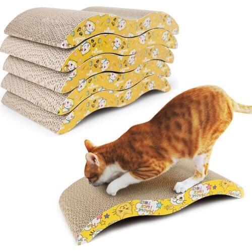 Environmental Protection Cat Toys Corrugated Paper Cat Scratch Board Cat Climber Bed Bite Tools Interactive Toy For Cat Training