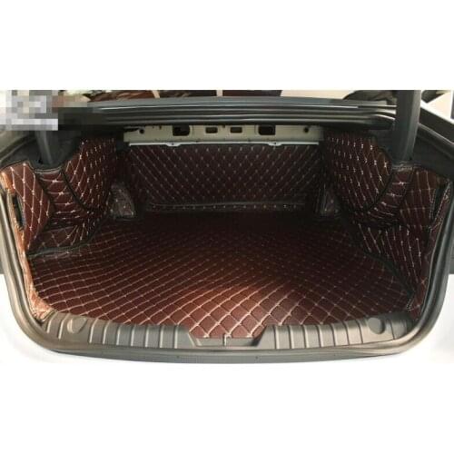 Best quality & Free shipping! Full set trunk mats for New Jaguar XF 2016 durable wear-resisting cargo liner carpets for XF 2017