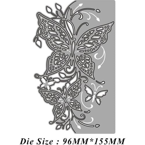 Butterfly Lace Metal Cutting Dies Cut Die Mold Card Scrapbook Paper Craft Knife Mould Blade Punch Stencils 2021 New