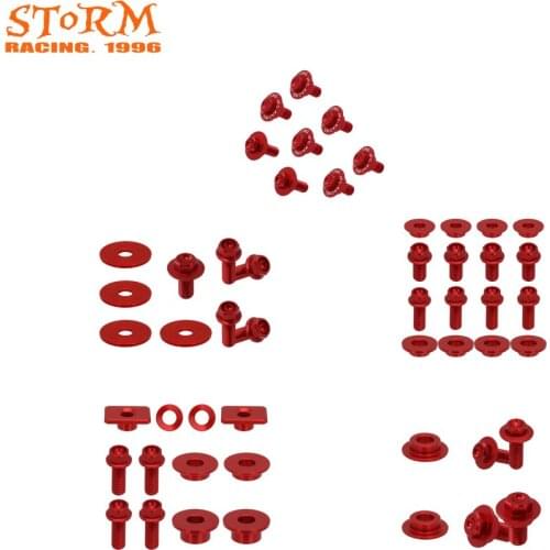 Motorcycle CNC M6*16 Seat Side Panels Rear Front Fender Radiator Shrounds Screw For HONDA CR125 CR250 CRF450R 125 250 450R 00-07