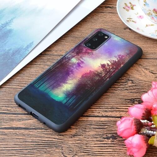 For Samsung Galaxy Magical Forest Print Soft Matt Phone Case